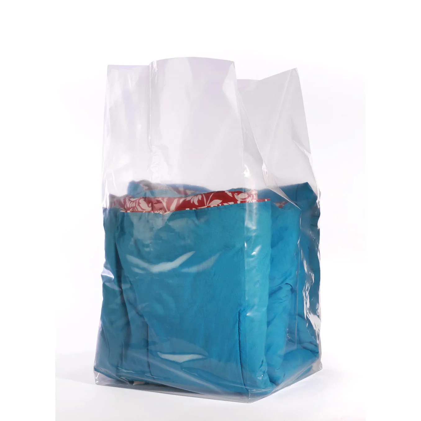 20" x 16" x 42" x 2 mil Clear Eco-Manufactured Plastic Side-Gusseted Bags (Case of 200)