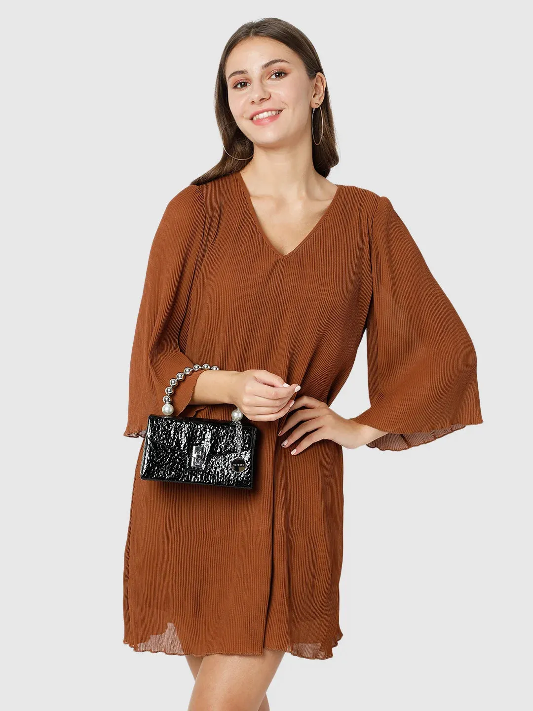 Caprese Lucy Pearl Clutch Small (E) Black