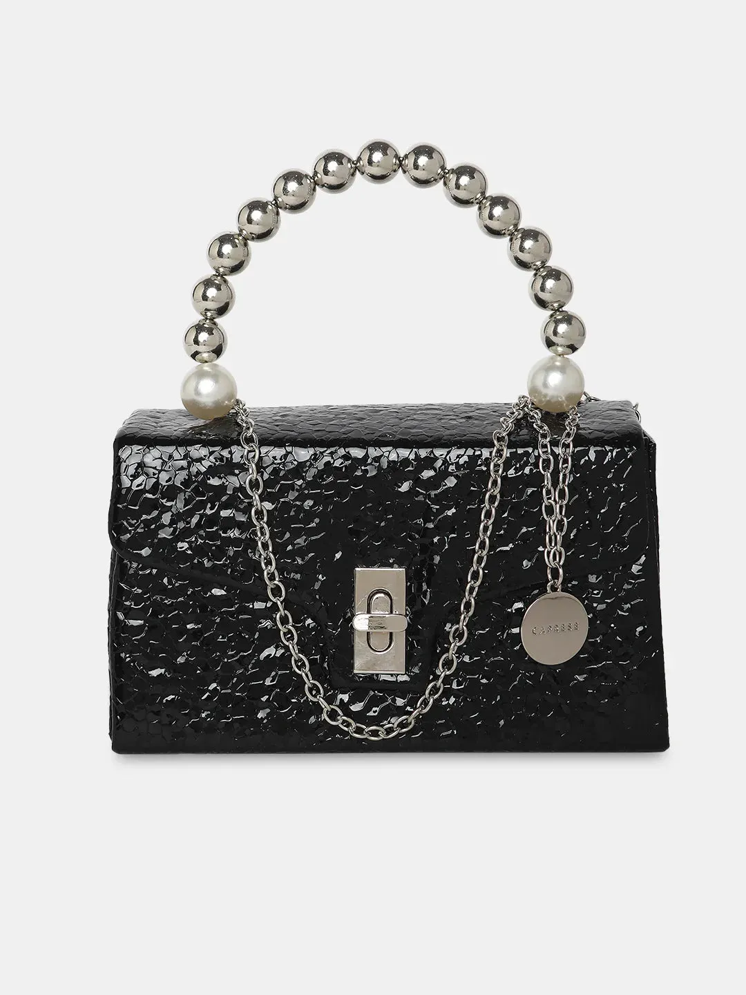 Caprese Lucy Pearl Clutch Small (E) Black