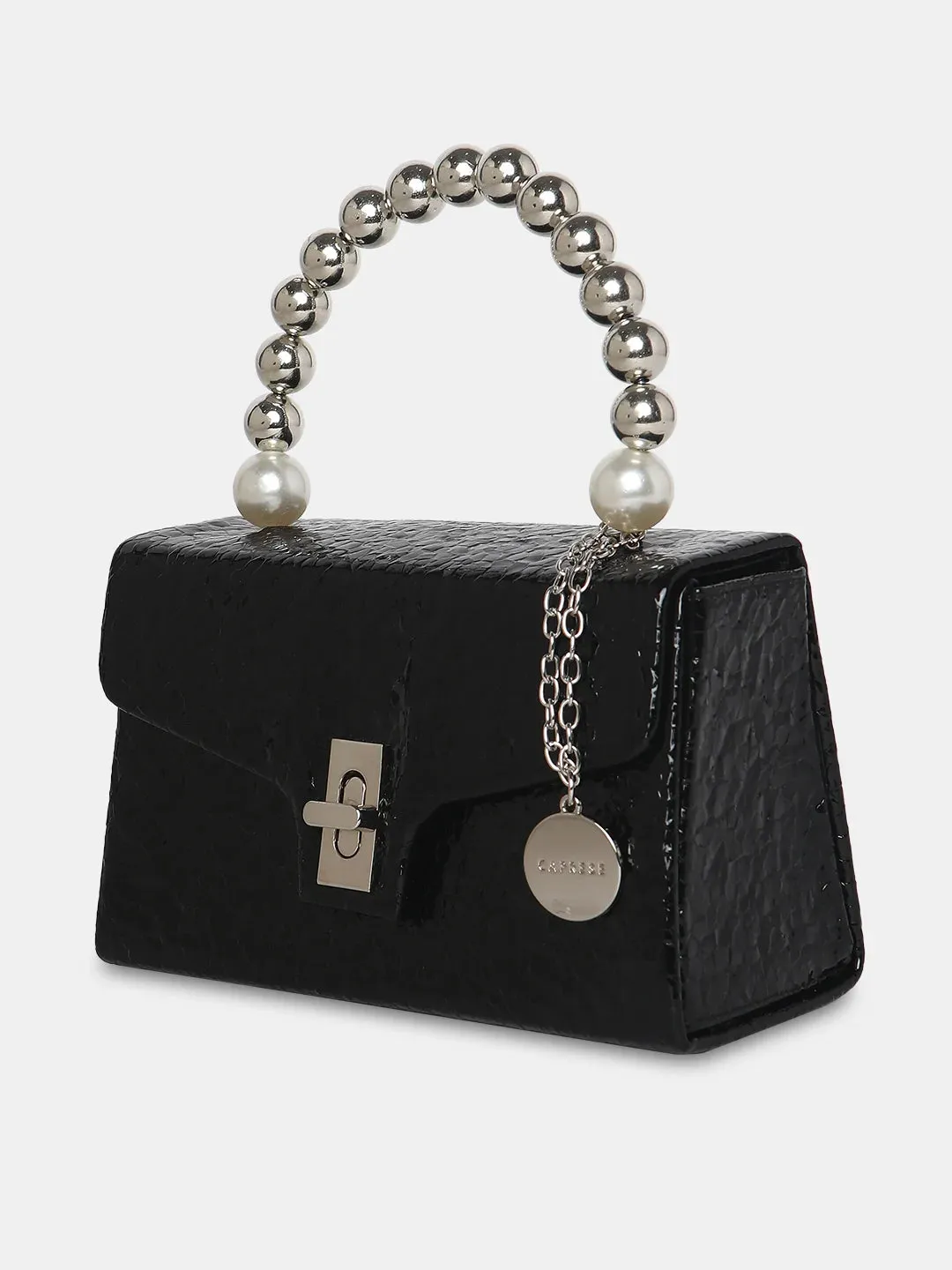 Caprese Lucy Pearl Clutch Small (E) Black