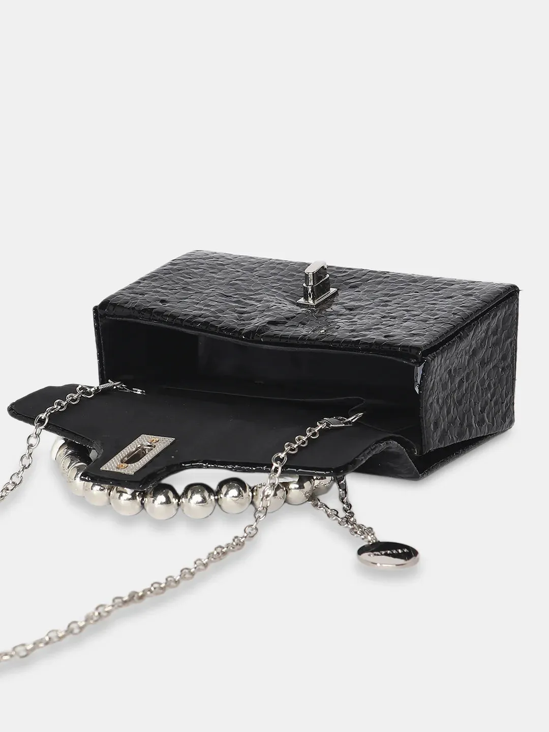 Caprese Lucy Pearl Clutch Small (E) Black