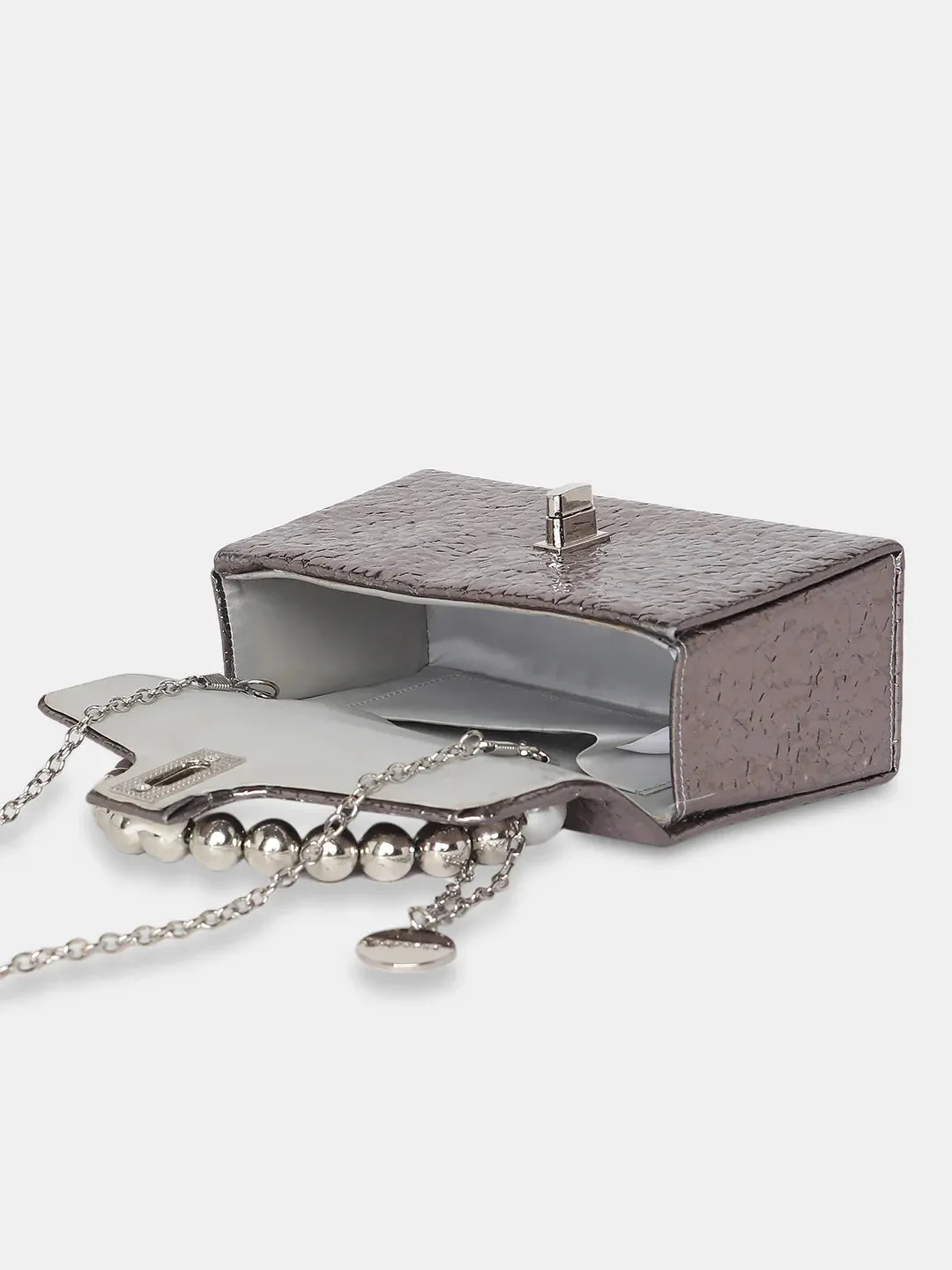 Caprese Lucy Pearl Clutch Small (E) Grey