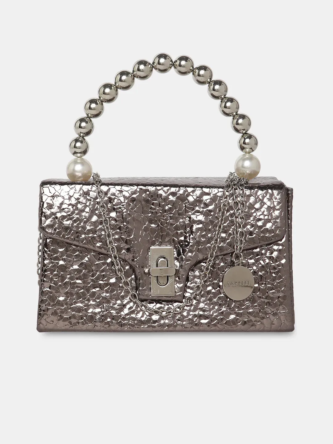 Caprese Lucy Pearl Clutch Small (E) Grey