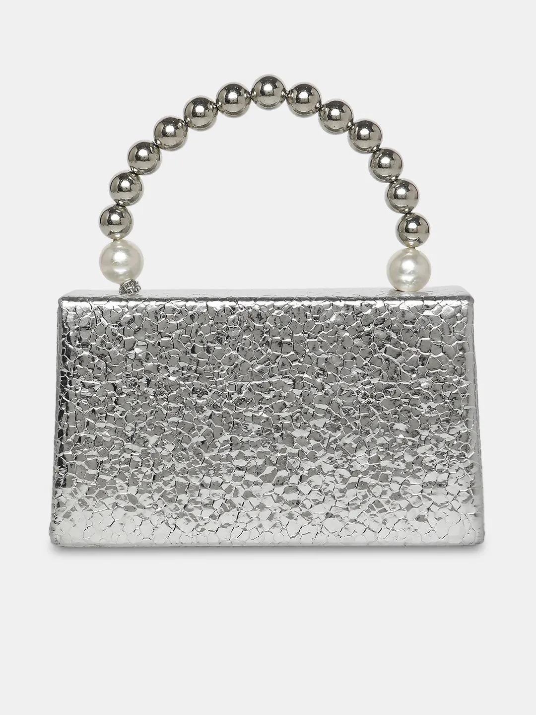 Caprese Lucy Pearl Clutch Small (E) Silver
