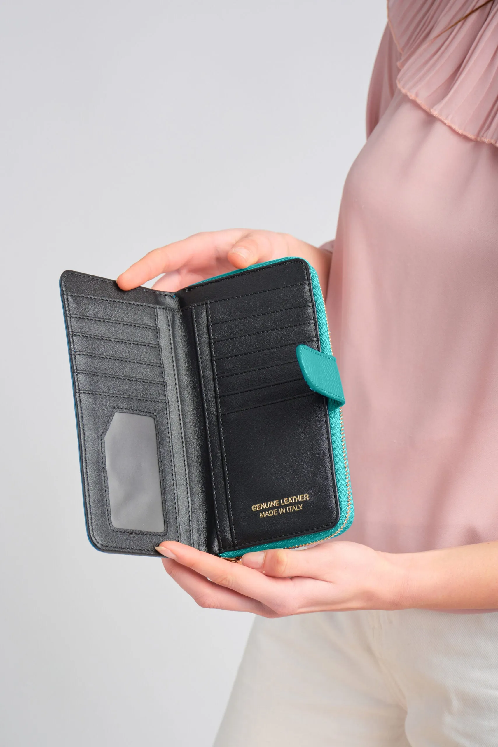 Eva Large Wallet Turquoise