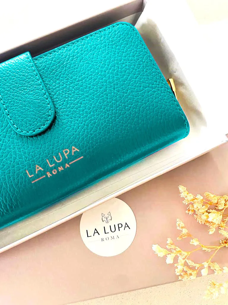 Eva Large Wallet Turquoise