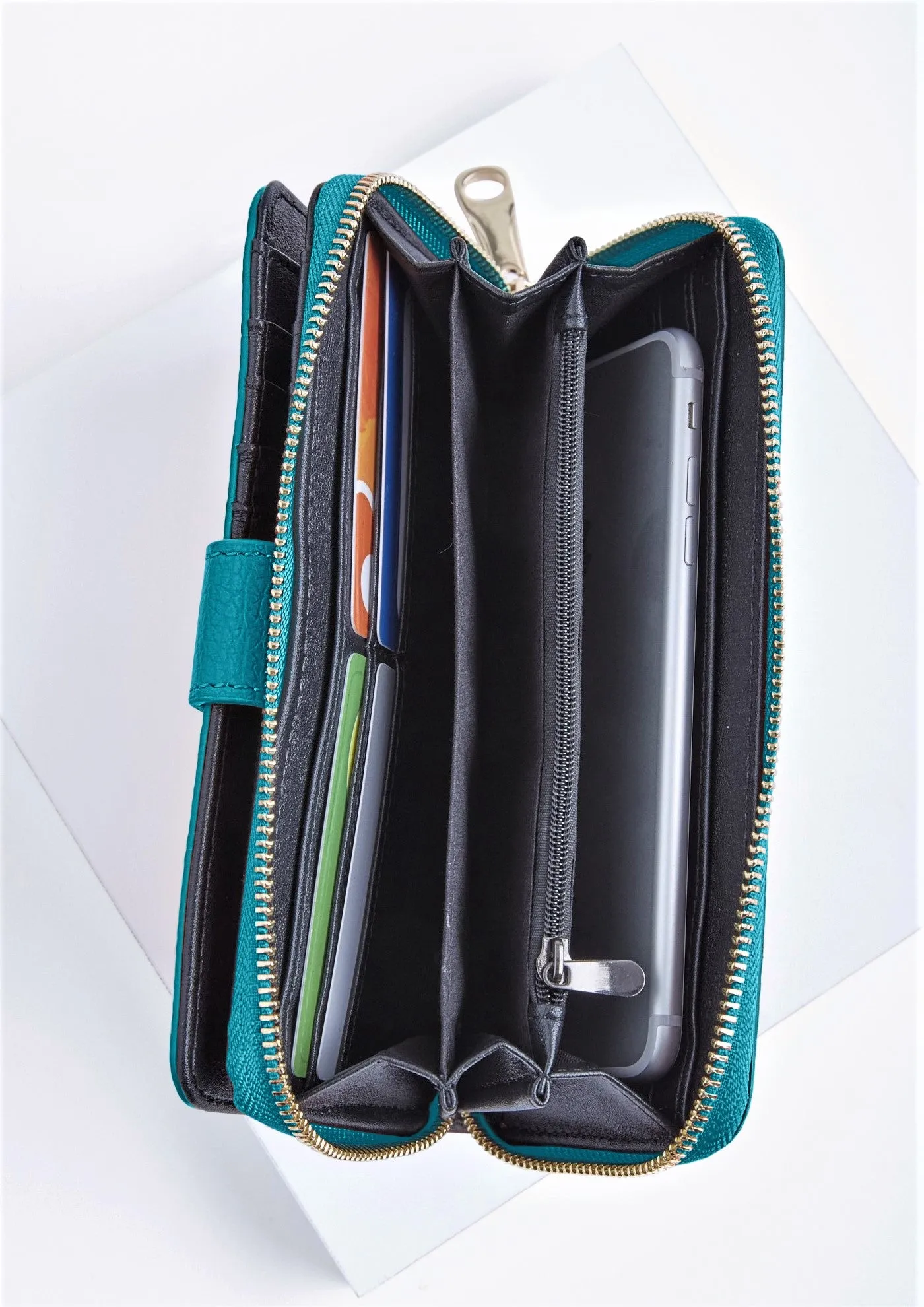Eva Large Wallet Turquoise