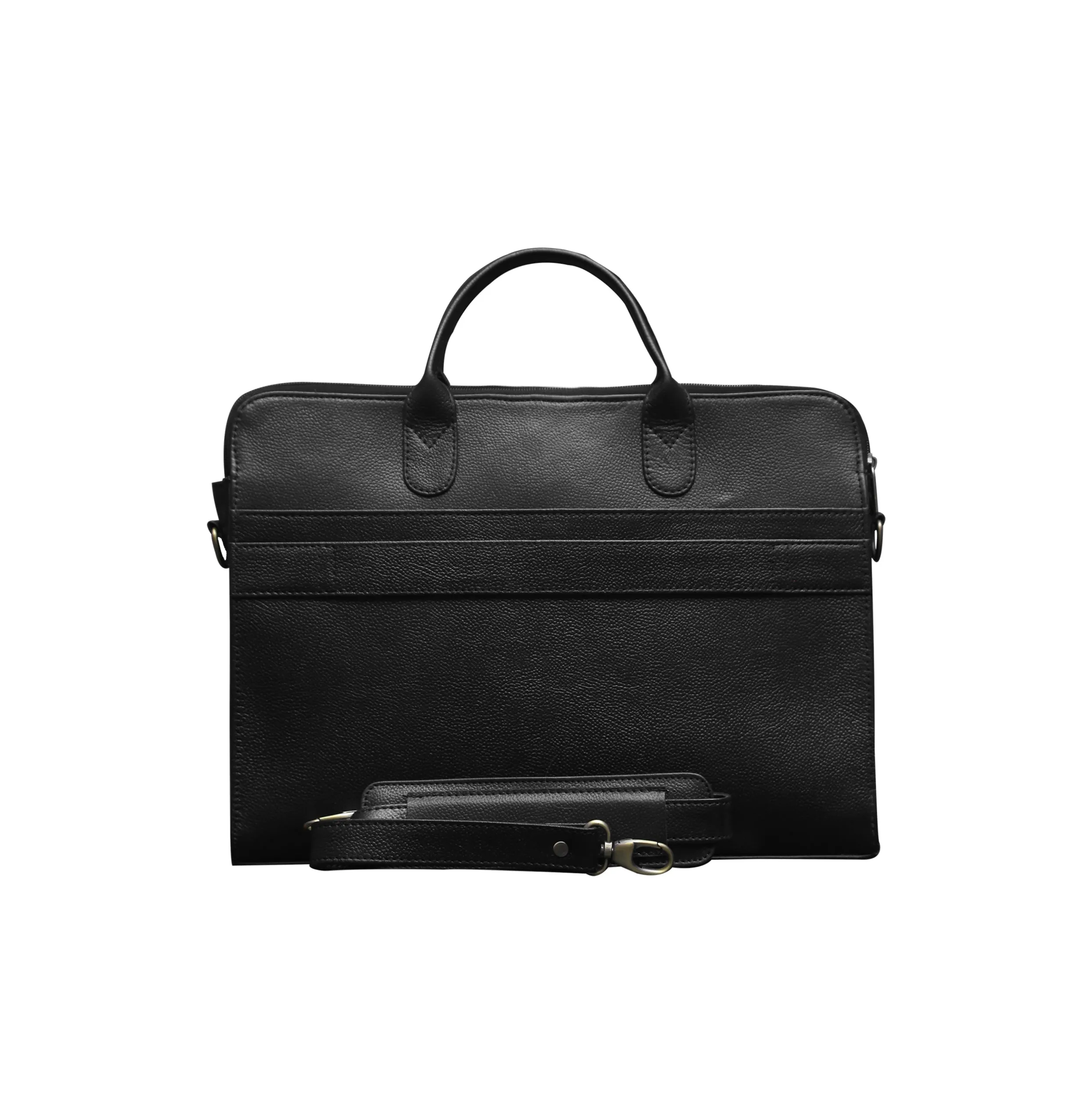 Everyday Leather Laptop Bag Black