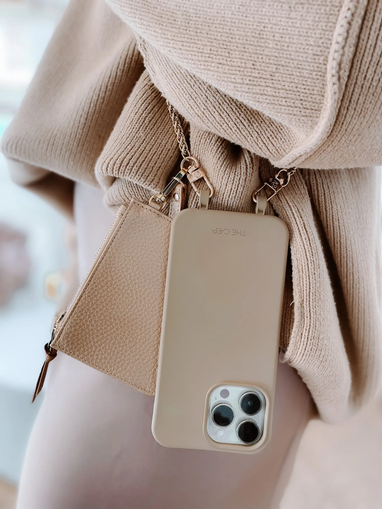 Gold Snap/Wrist Wallet