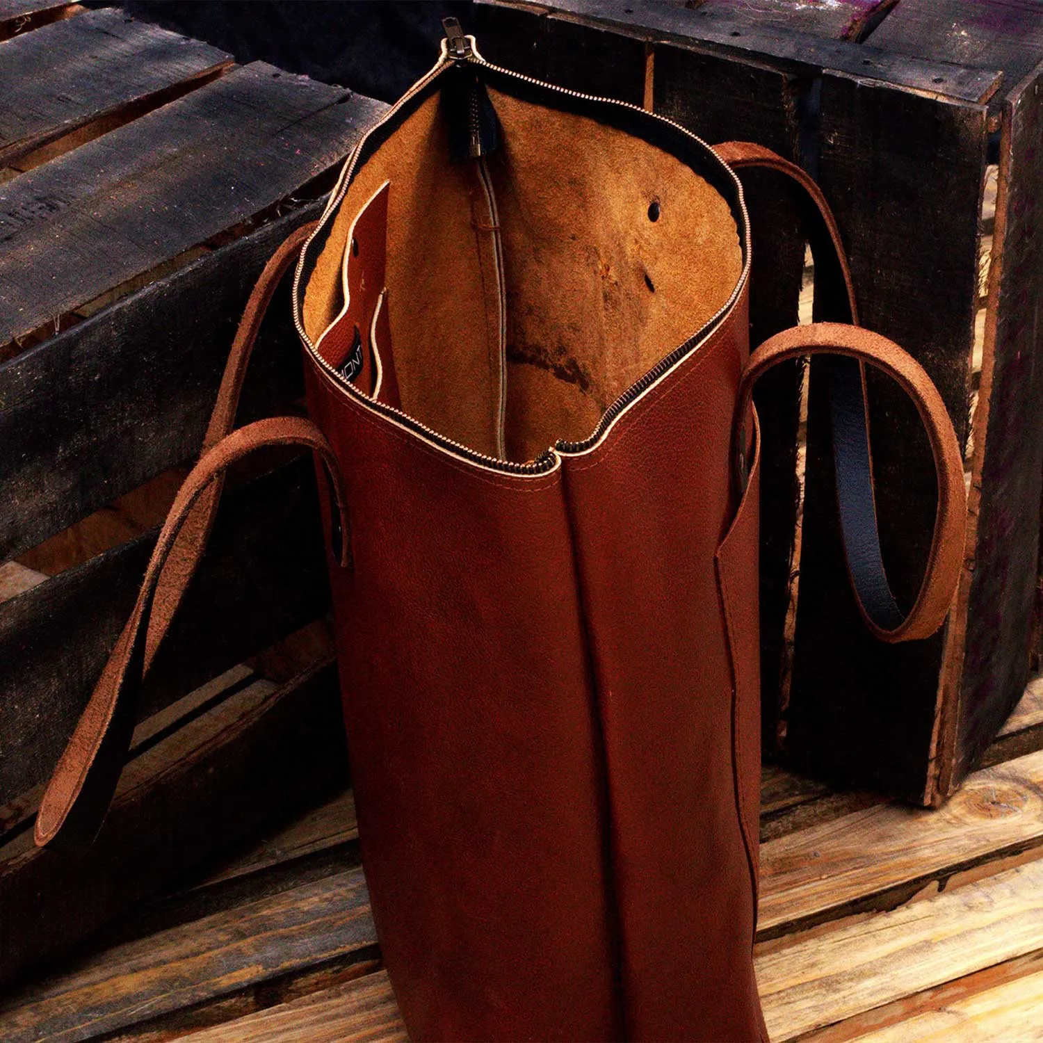 Gulmit Everyday Leather Laptop Tote