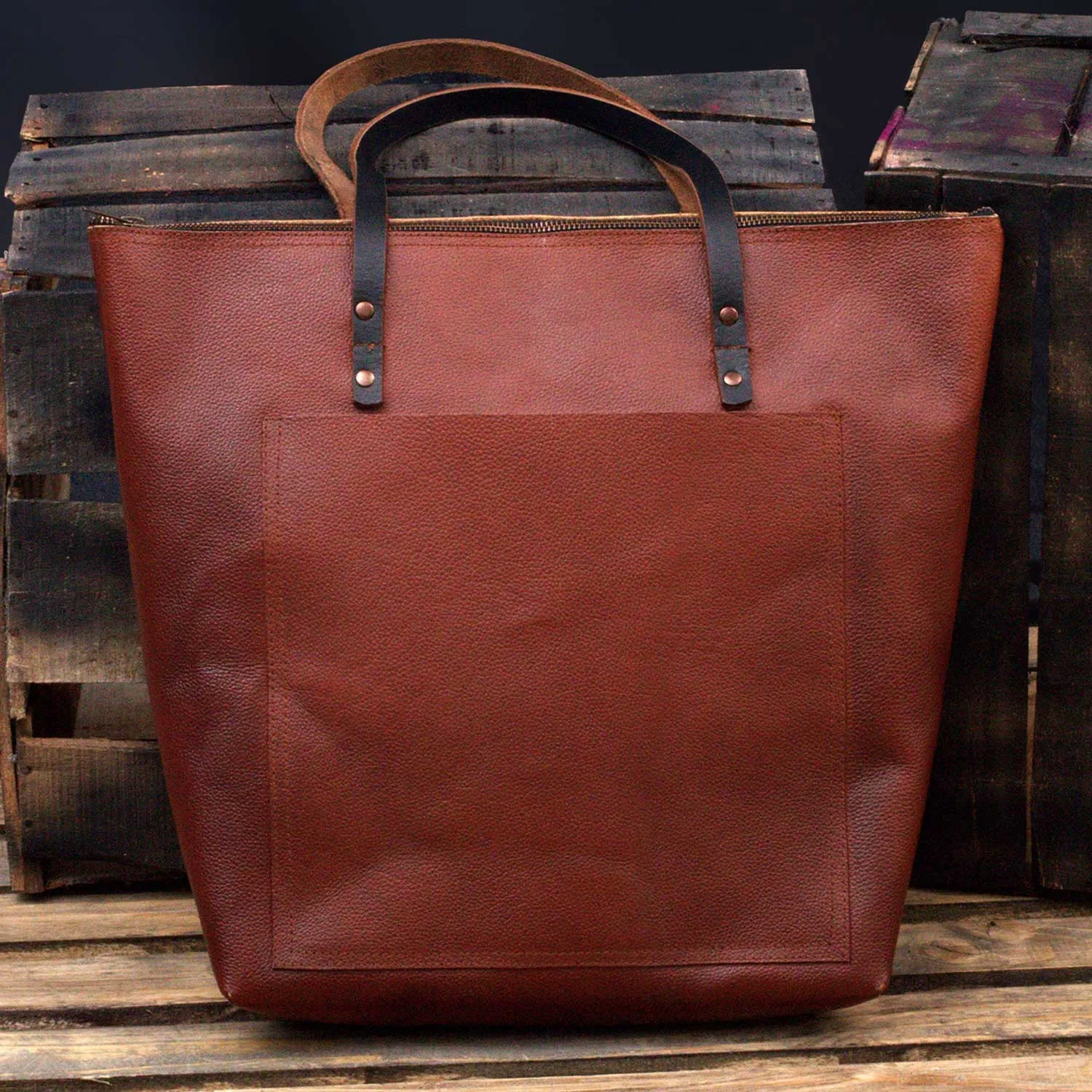 Gulmit Everyday Leather Laptop Tote