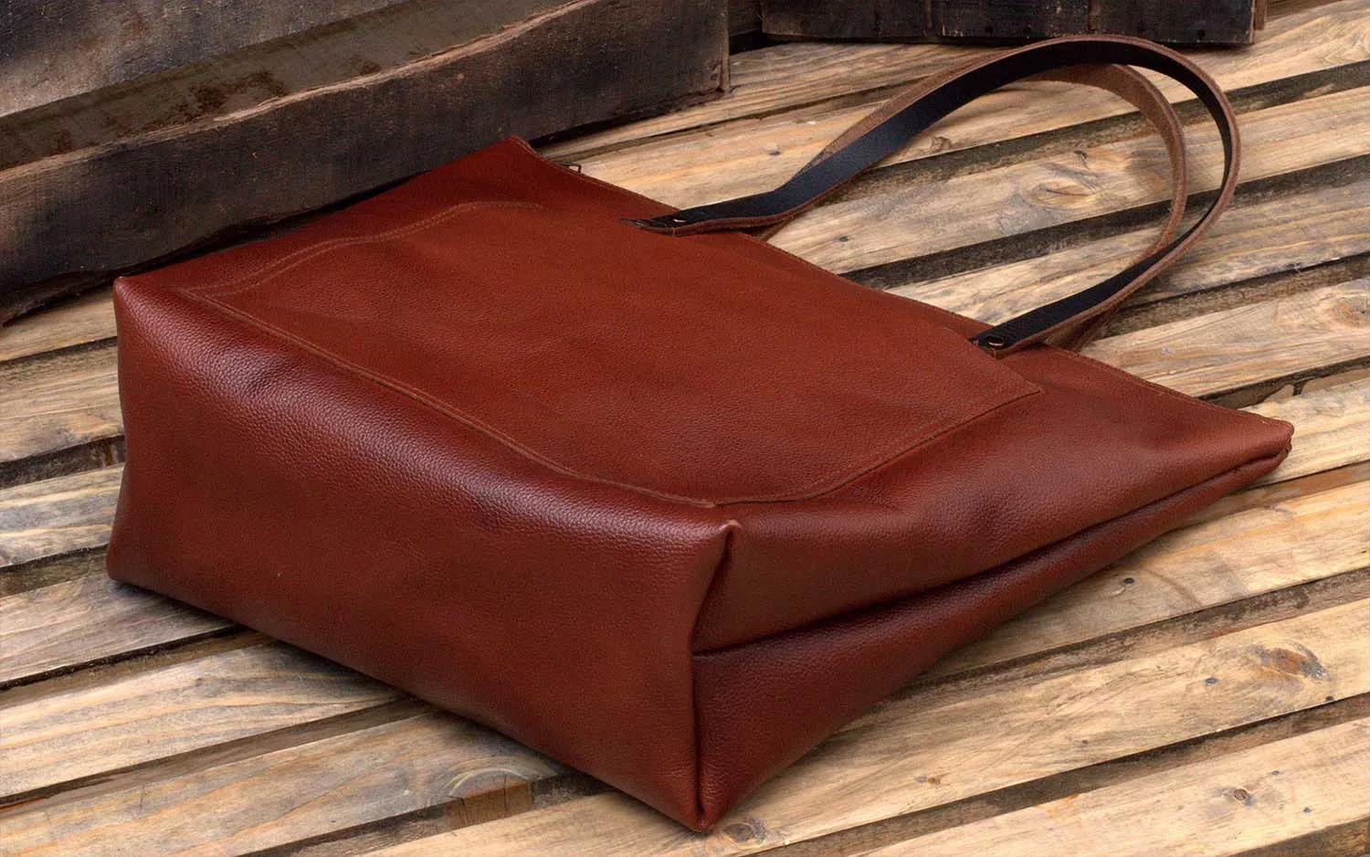 Gulmit Everyday Leather Laptop Tote