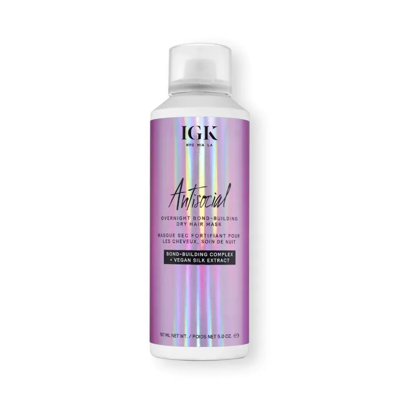 IGK Antisocial Overnight Bond Building Dry Hair Mask 5oz