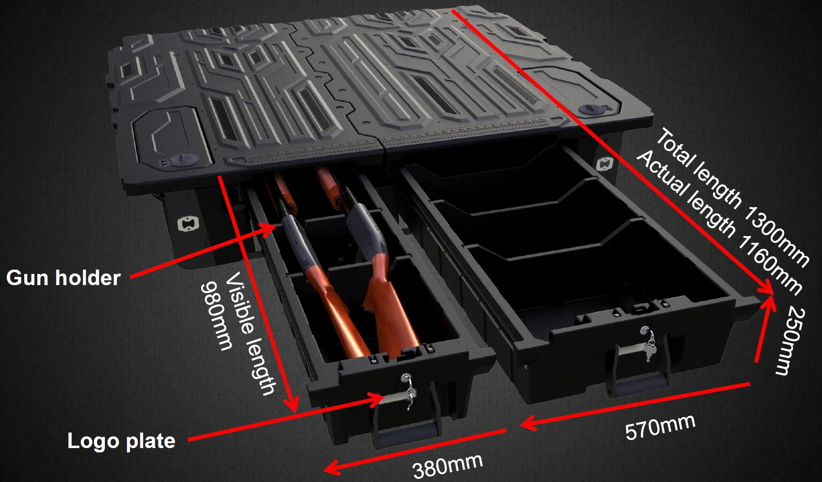 Isuzu D-MAX DC 2021  Weatherproof Drawer System