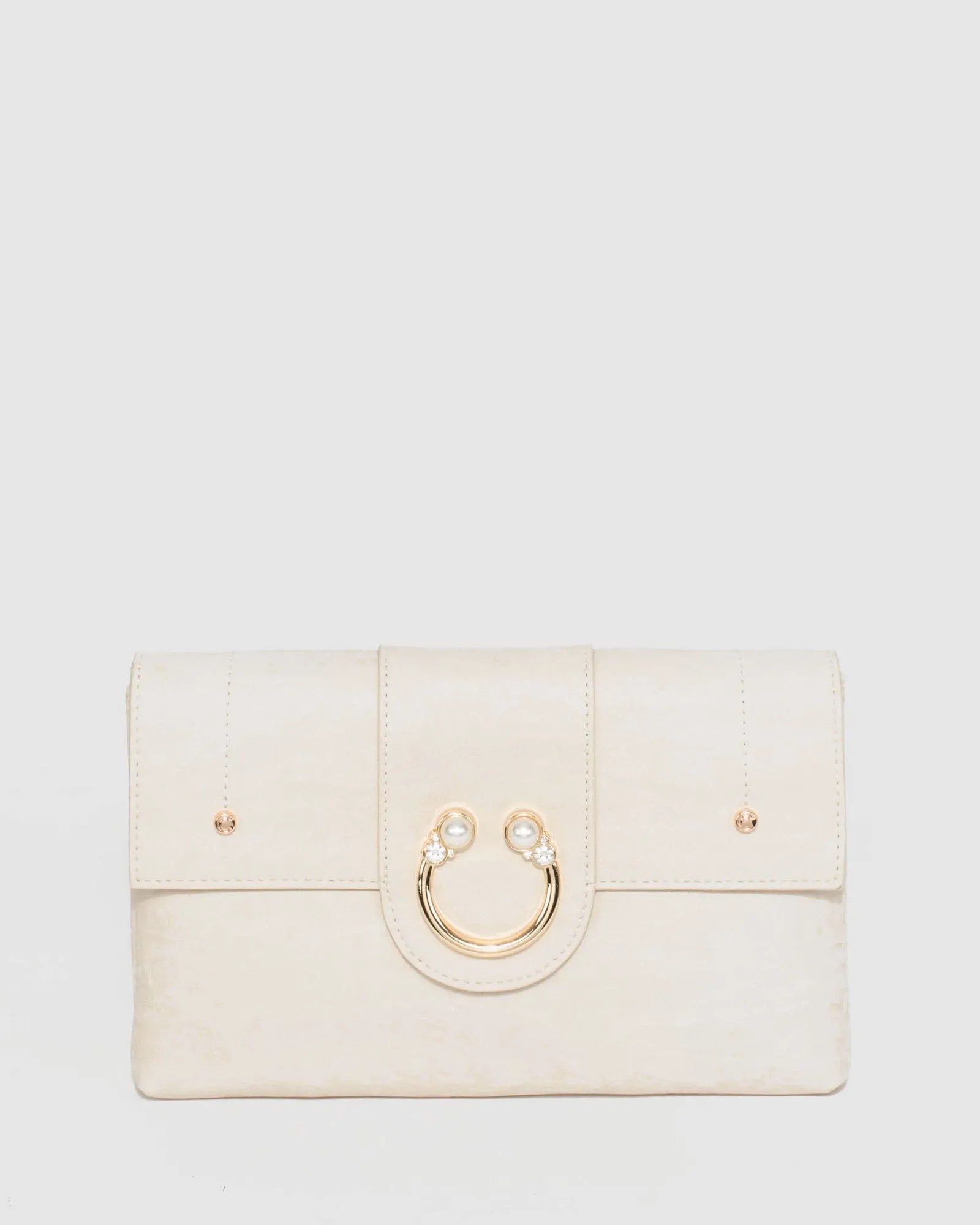 Ivory Polly Pearl Clutch Bag