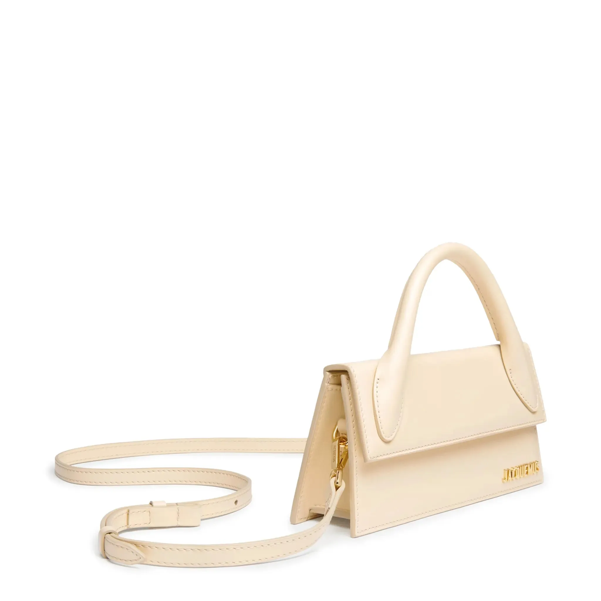 Jacquemus Le Chiquito Long Leather Ivory Handbag