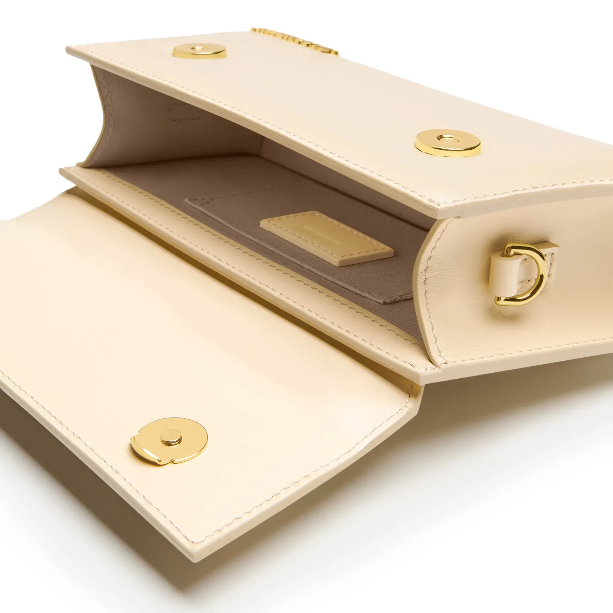 Jacquemus Le Chiquito Long Leather Ivory Handbag