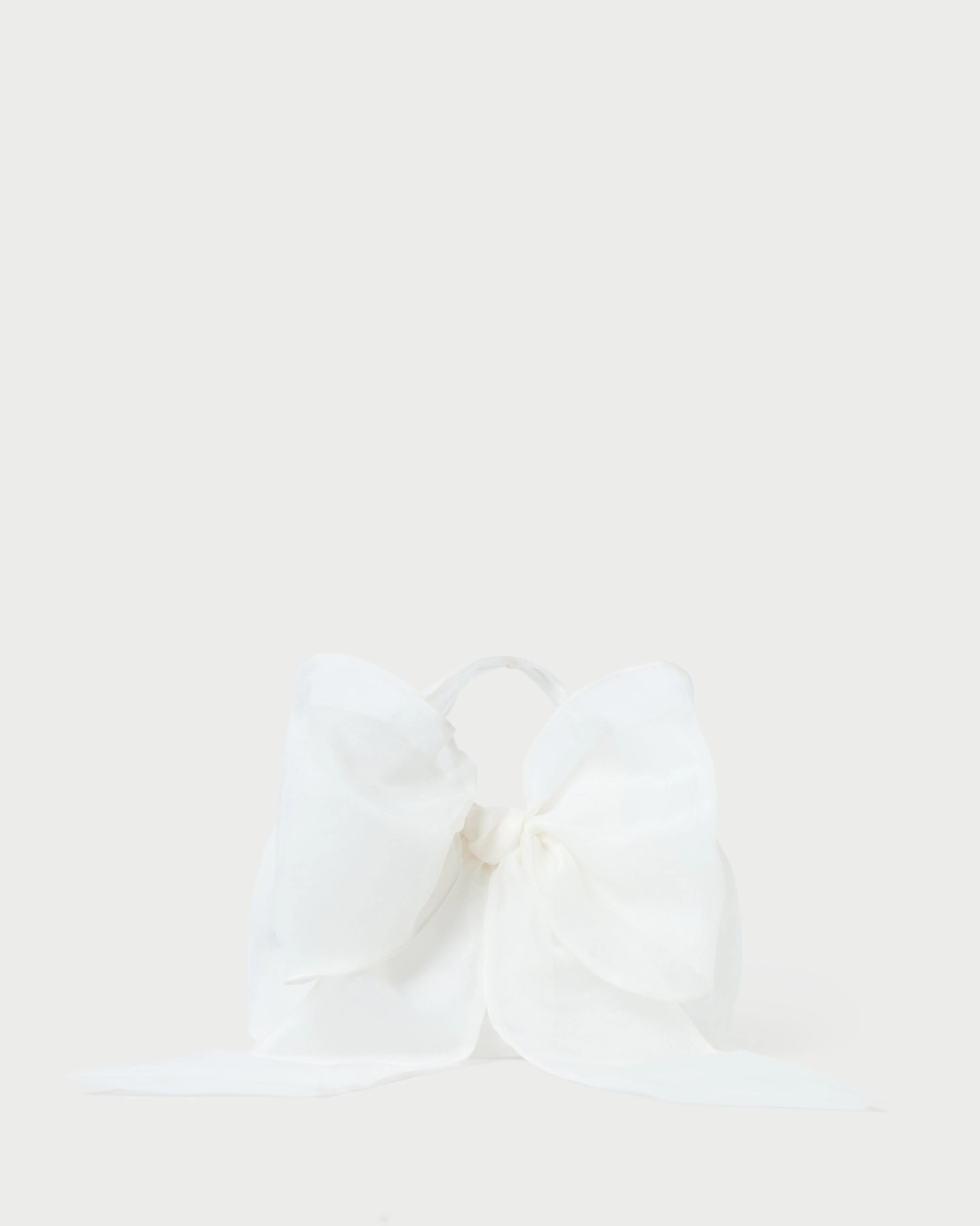 Joanne Pearl Organza Bow Clutch