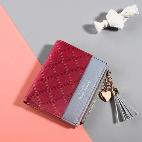 Leather Small Wallet Women Luxury Brand Famous Mini Women Wallets Purses Female Short Coin Zipper