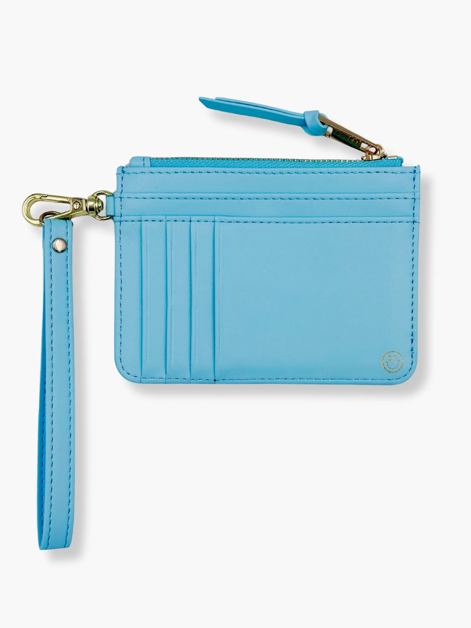 Light Blue Snap/Wrist Wallet (RFID)