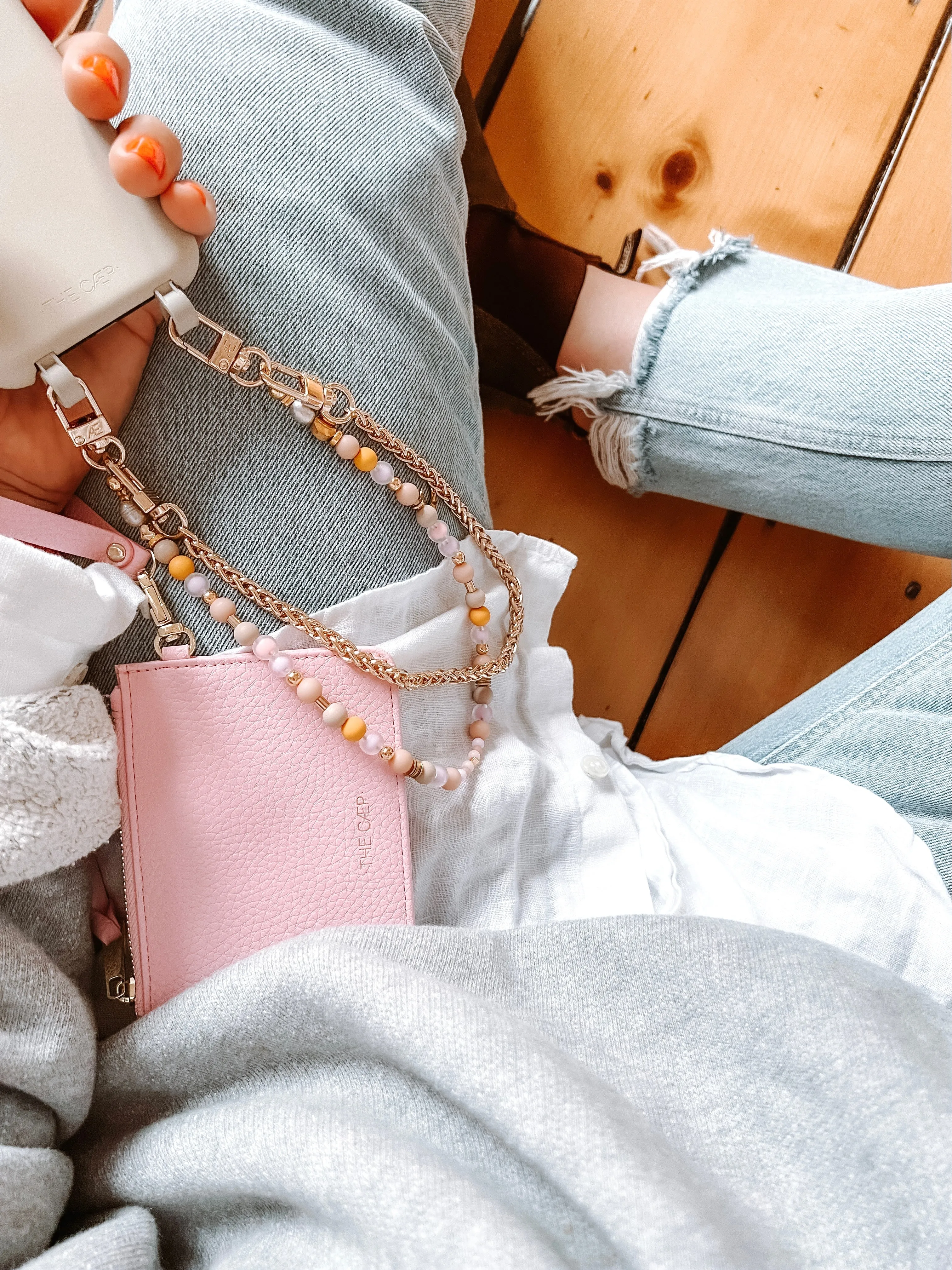 Light Pink Snap Wallet - Final Sale