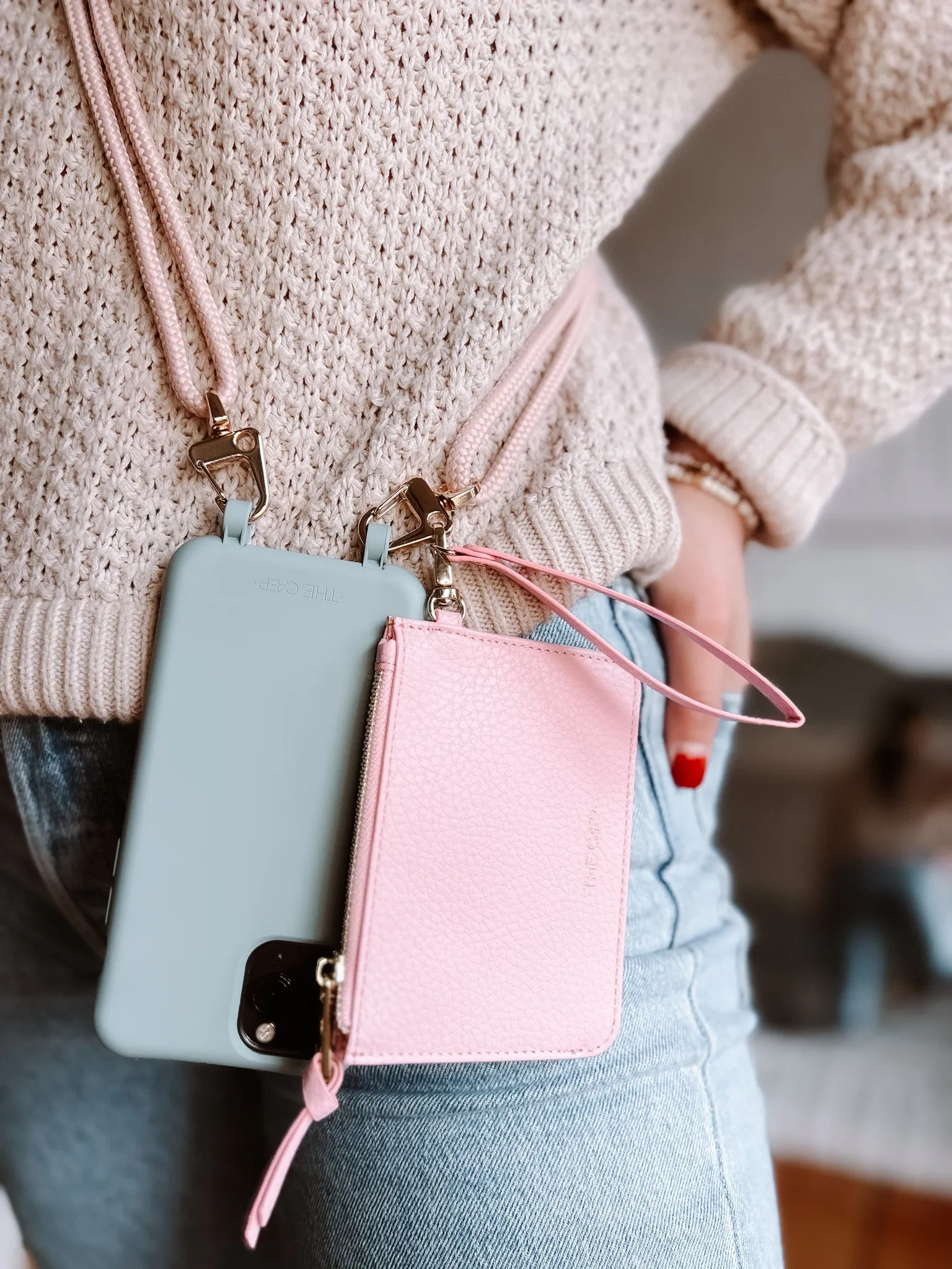 Light Pink Snap Wallet - Final Sale