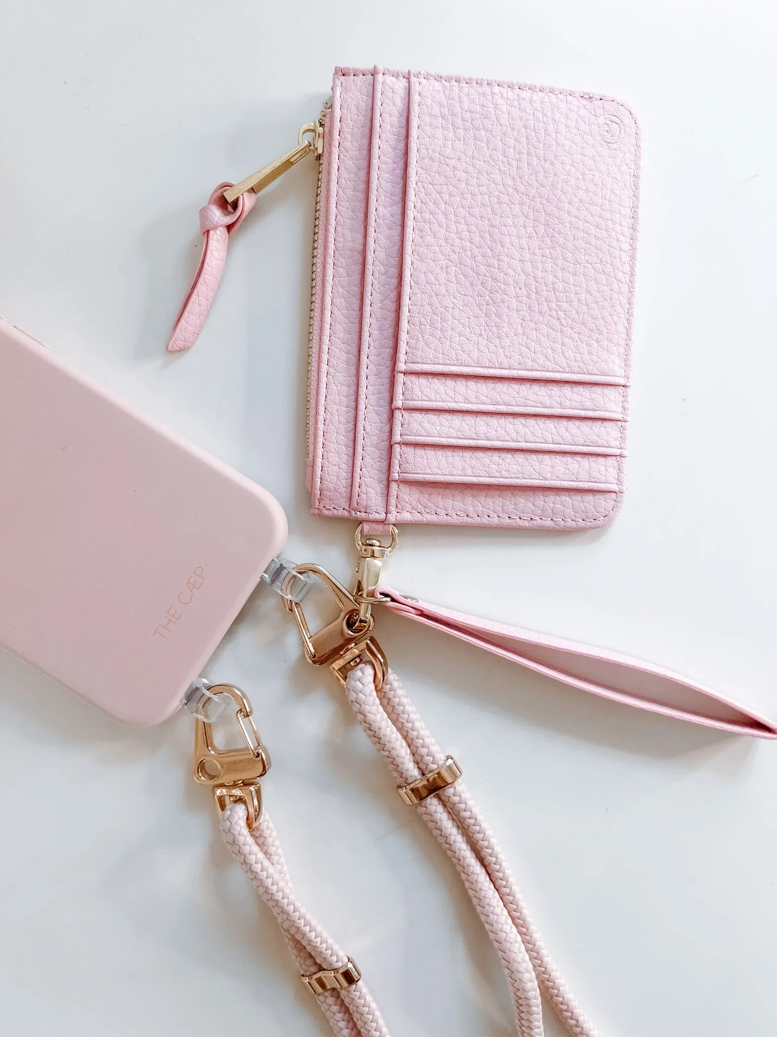 Light Pink Snap Wallet - Final Sale