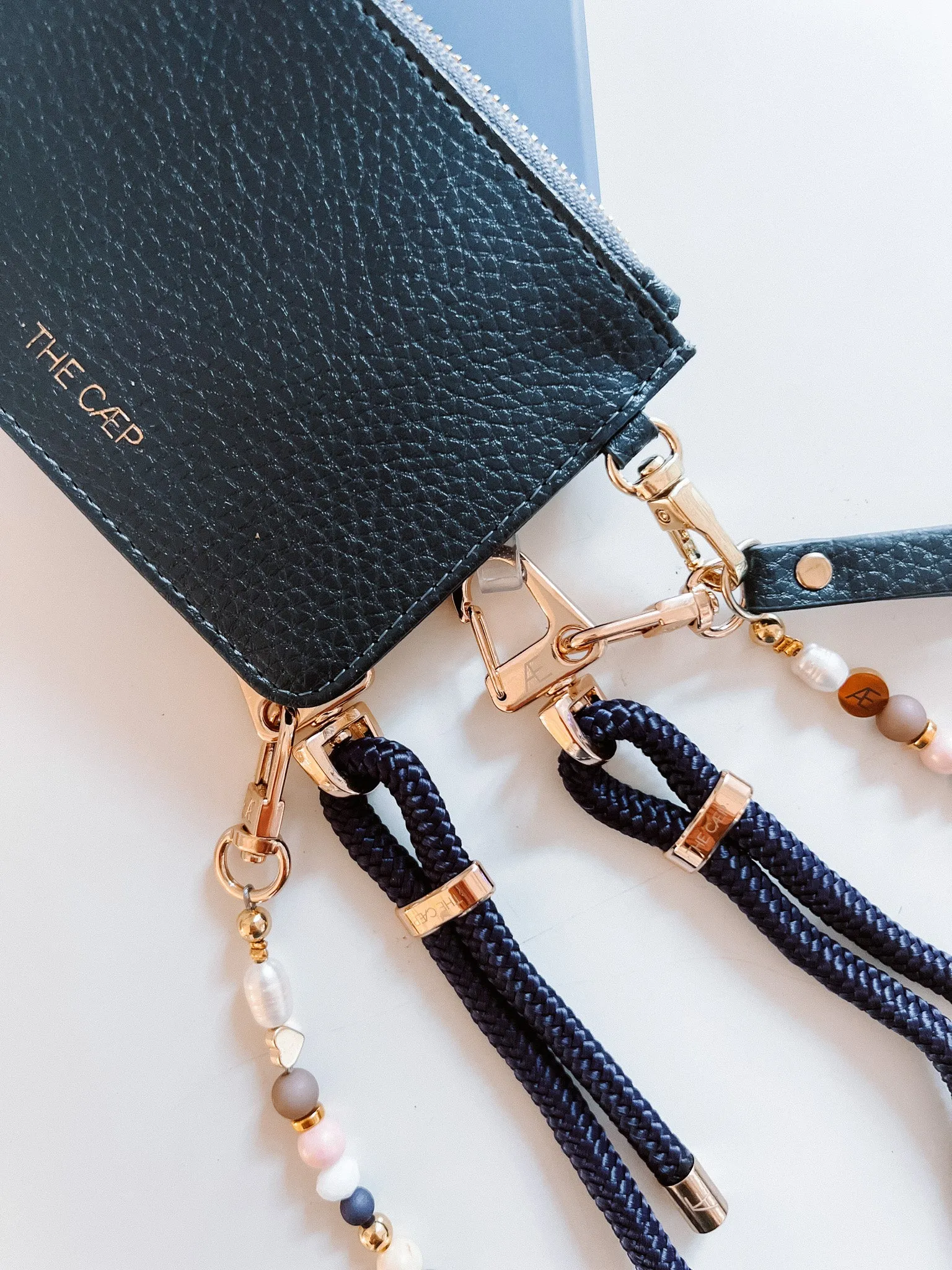 Navy Snap Wallet
