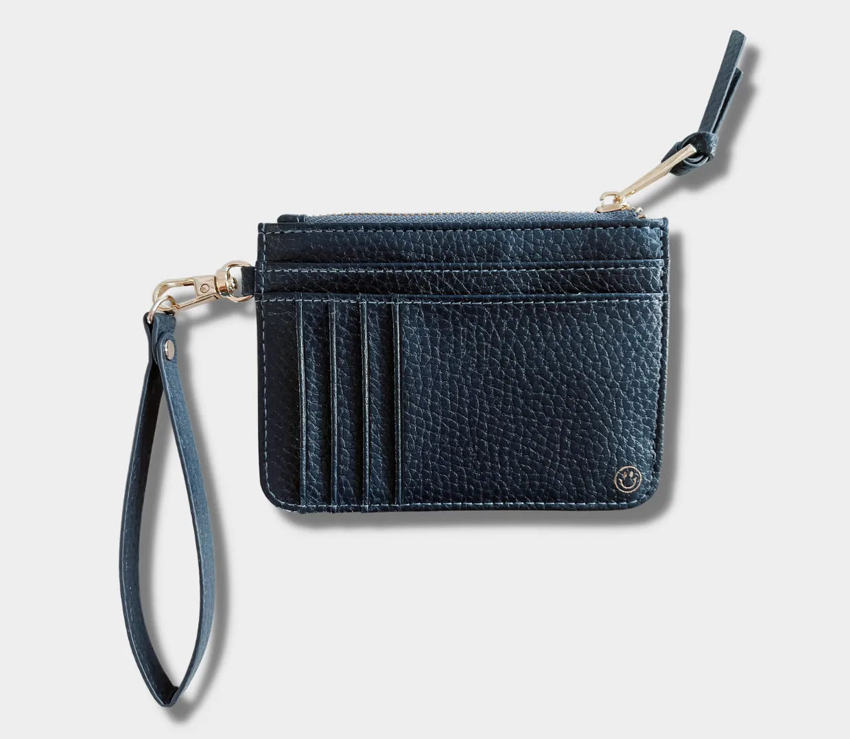Navy Snap Wallet