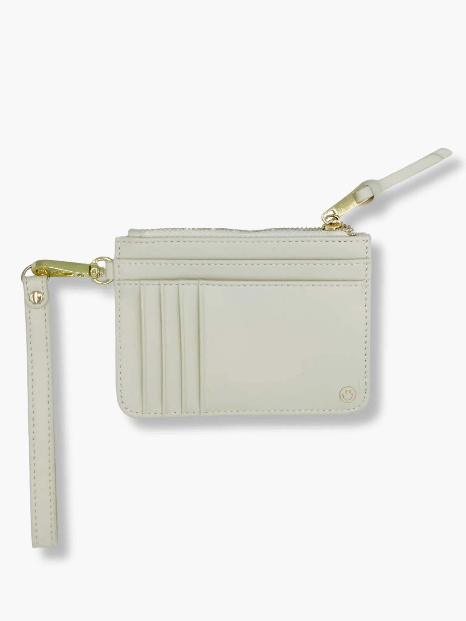 Off White Snap/Wrist Wallet