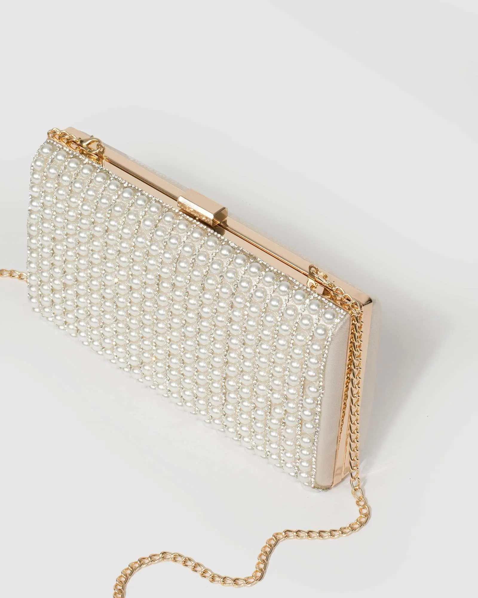 Pearl Thalia Hardcase Clutch Bag