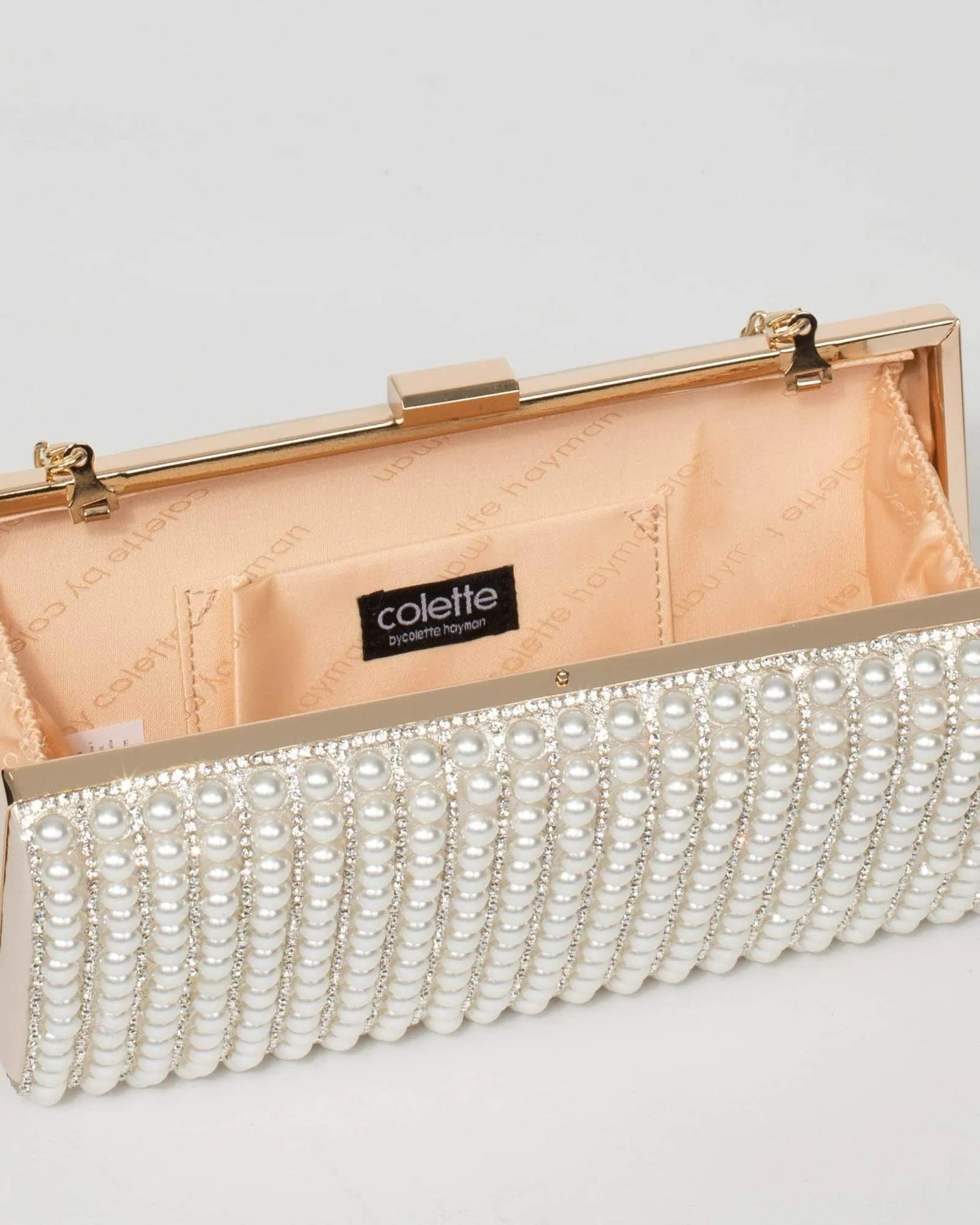 Pearl Thalia Hardcase Clutch Bag
