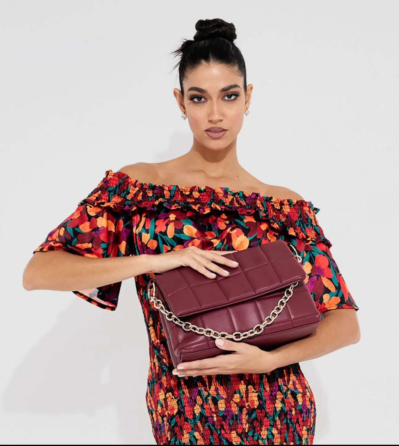 Tyra Quilted Shoulder Bag with Sling