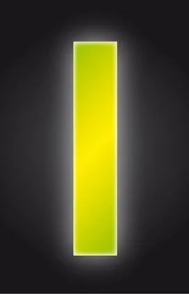 Wheelie Bin Sticker Yellow High Visibility Reflective - Number 1