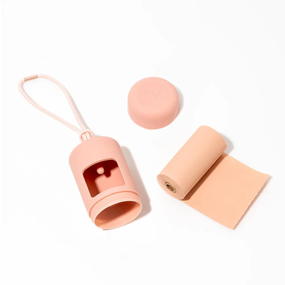wild one | dog poop carrier | blush - LC
