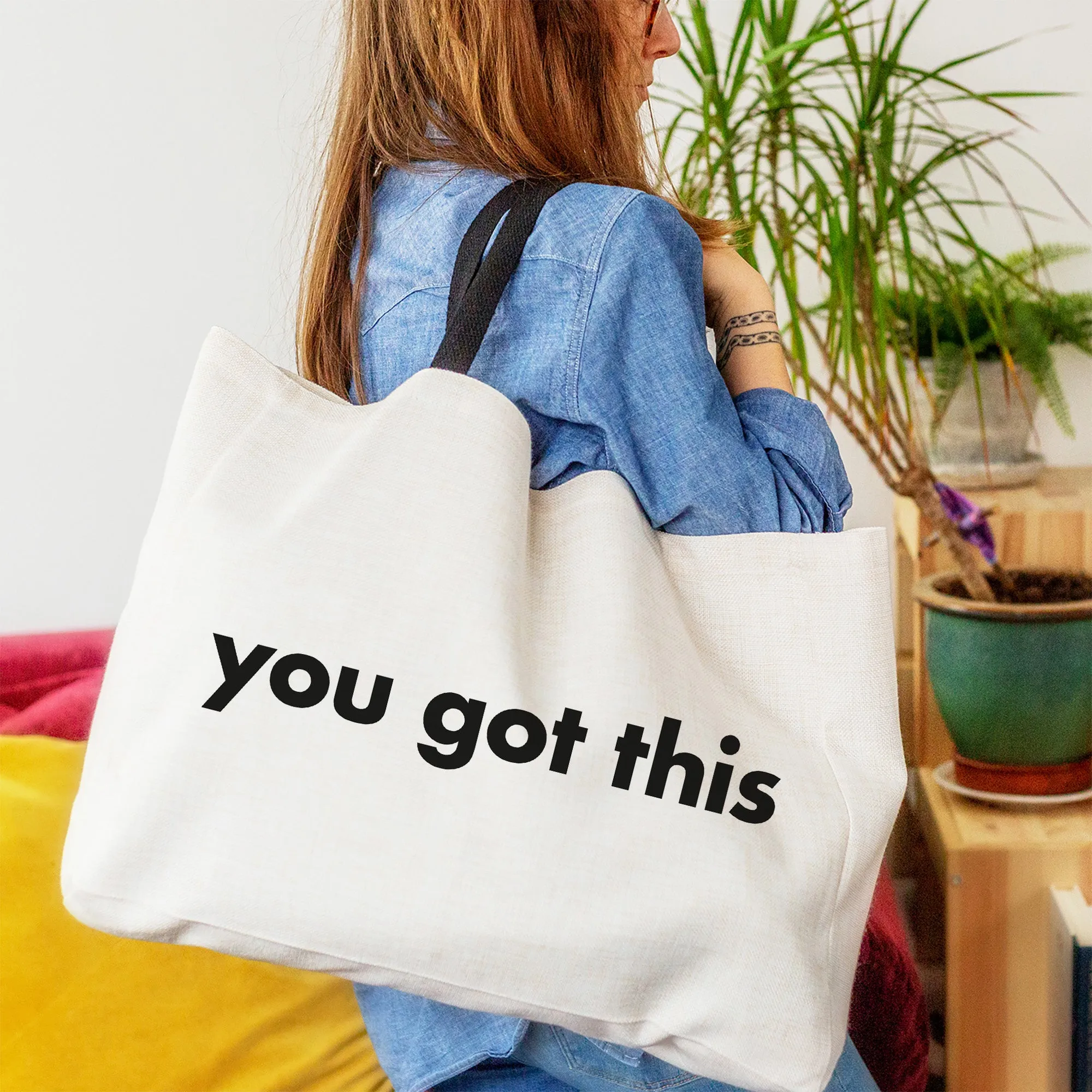 You Got This Large Tote Bag